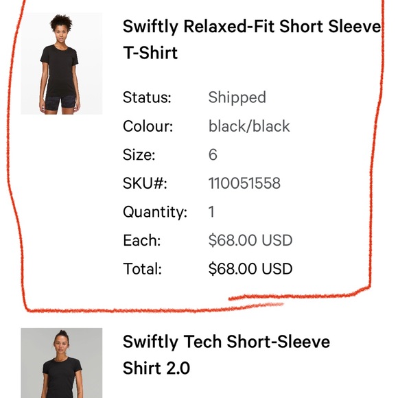 Lululemon Swiftly Relaxed Short Sleeve T-Shirt - Picture 4 of 4